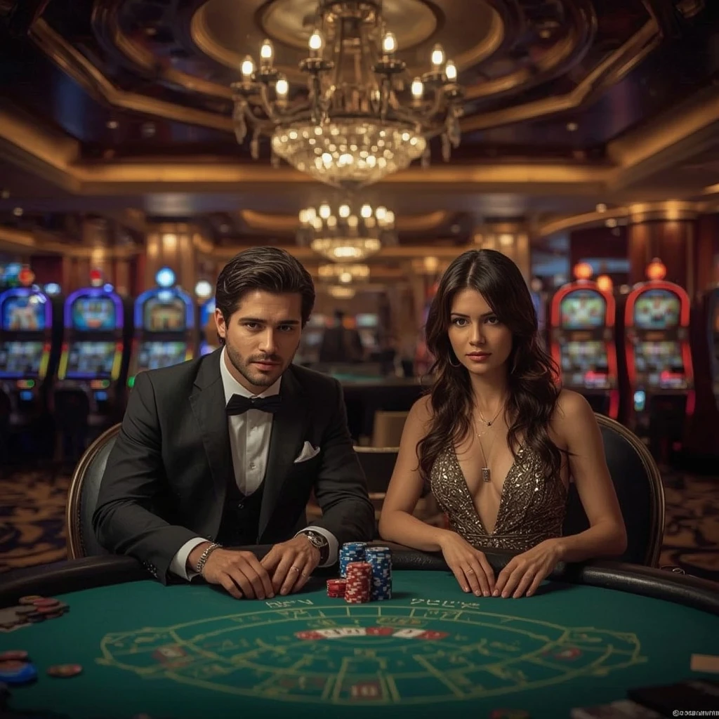 Deux joueurs de poker au Casino Euro Palace